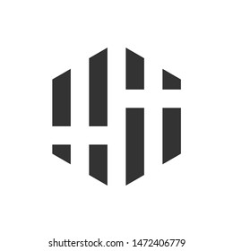 Creative initial S logo icon vector. Modern abstract bar concept