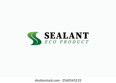 creative initial S for sealant eco product icon logo vector design template. modern eco product for sealer, sealant, waterproofing, and epoxy business isolated on white background