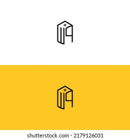 Creative initial WP letters Box House logo.It will be suitable for which company or brand name start those initial.