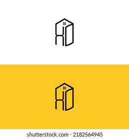 Creative initial XO letters Box House logo.It will be suitable for which company or brand name start those initial