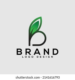Creative Initials Letter B Logo with Leaf Element, Arbor Day. Ecology Concept Stock Vector - Illustration of arbors, alphabet