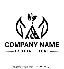 concepto de diseño de logotipo de letra de iniciales creativas