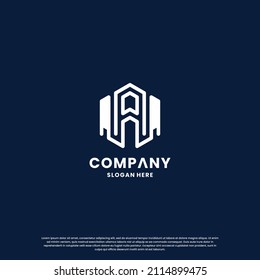 creative initials A logo design inspiration for your business