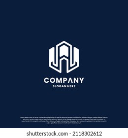 creative initials A logo design inspiration for your business