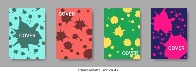 creative ink splash cover design template for poster, magazine, booklet, banner, flyer, sales promotion and advertising