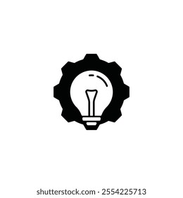 Creative Innovation and Business Strategy, Light Bulb, Teamwork, and Goal Target Icons for Business Solutions and Strategic Thinking, idea