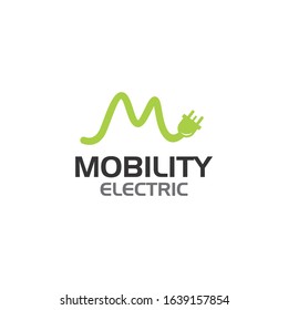 Creative innovation for charging car Concept Logo Design