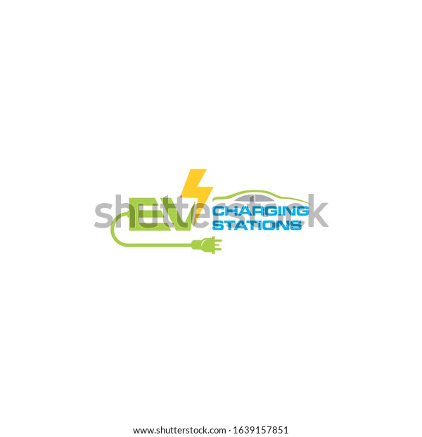 Creative\
innovation for charging car Concept Logo\
Design