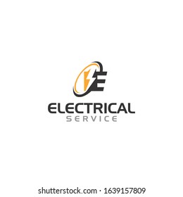Creative Innovation For Electrician Service Concept Logo Design