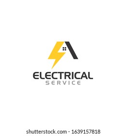 Creative Innovation For Electrician Service Concept Logo Design