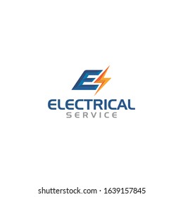 Creative Innovation Electrician Service Concept Logo Stock Vector 