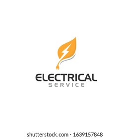 Creative innovation for electrician service Concept Logo Design