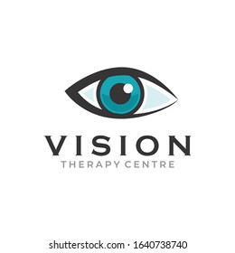 Creative Innovation for Eye Vision Concept Logo Design Template