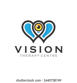 Creative Innovation for Eye Vision Concept Logo Design Template
