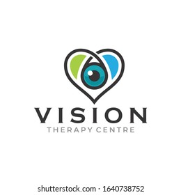 Creative Innovation for Eye Vision Concept Logo Design Template