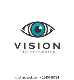 Creative Innovation for Eye Vision Concept Logo Design Template