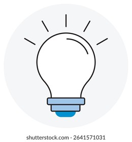 Creative Innovation icon, Ignite Ideas Fueling Growth Through Creative Innovation, From Concept to Breakthrough The Power of Creative Thinking, vector