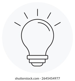 Creative Innovation icon, Ignite Ideas Fueling Growth Through Creative Innovation, From Concept to Breakthrough The Power of Creative Thinking, vector