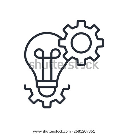 creative innovation icon. vector.Editable stroke.linear style sign for use web design,logo.Symbol illustration.