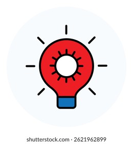 Creative Innovation and Idea Concept vector Icon design