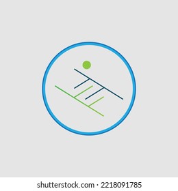 plantilla de logotipo vectorial abstracto de empresa de innovación creativa y tecnología