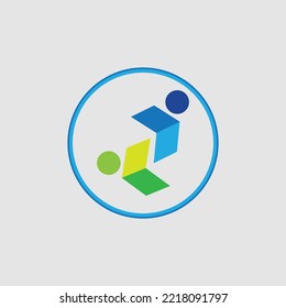 creative Innovation and technology company abstract vector logo template