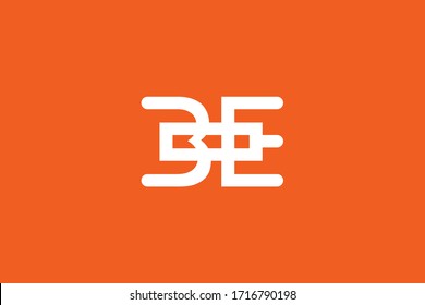 Creative Innovative Initial BE logo and EB logo. B Letter Minimal luxury Monogram. E Professional initial design. Premium Business typeface. Alphabet symbol and sign.