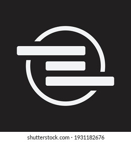 Creative Innovative Initial E logo and EE logo. E Letter Minimal luxury Monogram. Professional initial design. Premium Business typeface. Alphabet symbol and sign.