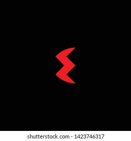 Creative Innovative Initial Letter logo EE E with Black Background