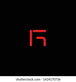 Creative Innovative Initial Letter logo GG G with Black Background
