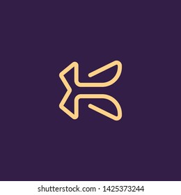 Creative Innovative Initial Letter logo KK K. Minimal luxury Monogram. Professional initial design. Premium Business typeface. Alphabet symbol and sign.