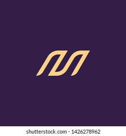 Creative Innovative Initial Letter logo MM M. Minimal luxury Monogram. Professional initial design. Premium Business typeface. Alphabet symbol and sign.