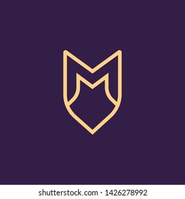 Creative Innovative Initial Letter logo MM M. Minimal luxury Monogram. Professional initial design. Premium Business typeface. Alphabet symbol and sign.