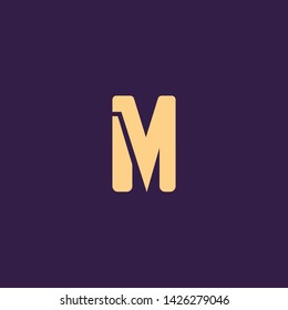 Creative Innovative Initial Letter logo MM M. Minimal luxury Monogram. Professional initial design. Premium Business typeface. Alphabet symbol and sign.