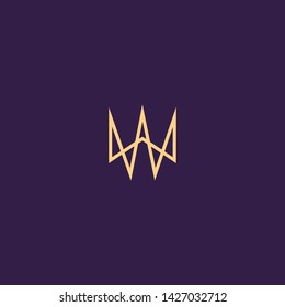 Creative Innovative Initial Letter logo WW W. Minimal luxury Monogram. Professional initial design. Premium Business typeface. Alphabet symbol and sign.