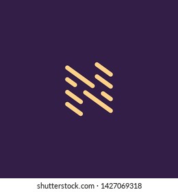 Creative Innovative Initial Letter logo NN N. Minimal luxury Monogram. Professional initial design. Premium Business typeface. Alphabet symbol and sign.