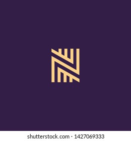 Creative Innovative Initial Letter logo NN N. Minimal luxury Monogram. Professional initial design. Premium Business typeface. Alphabet symbol and sign.