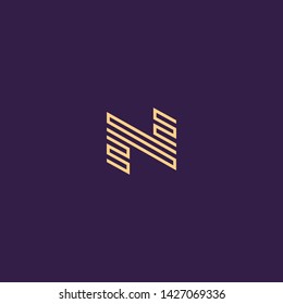 Creative Innovative Initial Letter logo NN N. Minimal luxury Monogram. Professional initial design. Premium Business typeface. Alphabet symbol and sign.