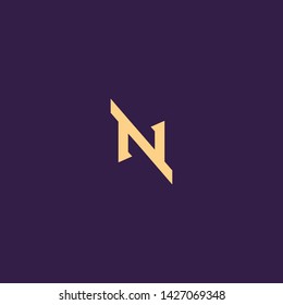 Creative Innovative Initial Letter logo NN N. Minimal luxury Monogram. Professional initial design. Premium Business typeface. Alphabet symbol and sign.