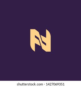 Creative Innovative Initial Letter logo NN N. Minimal luxury Monogram. Professional initial design. Premium Business typeface. Alphabet symbol and sign.