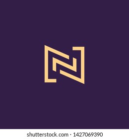 Creative Innovative Initial Letter logo NN N. Minimal luxury Monogram. Professional initial design. Premium Business typeface. Alphabet symbol and sign.