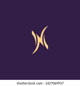 Creative Innovative Initial Letter logo NN N. Minimal luxury Monogram. Professional initial design. Premium Business typeface. Alphabet symbol and sign.