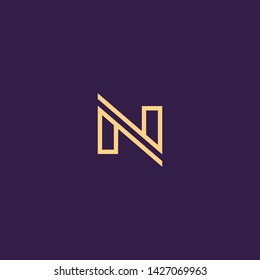 Creative Innovative Initial Letter logo NN N. Minimal luxury Monogram. Professional initial design. Premium Business typeface. Alphabet symbol and sign.