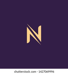 Creative Innovative Initial Letter logo NN N. Minimal luxury Monogram. Professional initial design. Premium Business typeface. Alphabet symbol and sign.