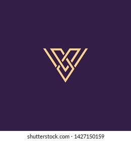 Creative Innovative Initial Letter logo VV V. Minimal luxury Monogram. Professional initial design. Premium Business typeface. Alphabet symbol and sign.