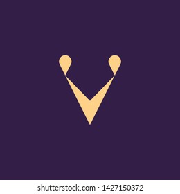 Creative Innovative Initial Letter logo VV V. Minimal luxury Monogram. Professional initial design. Premium Business typeface. Alphabet symbol and sign.