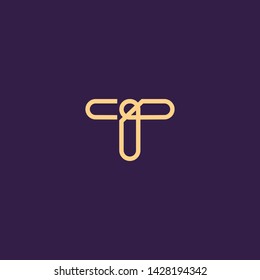 Creative Innovative Initial Letter logo IT TI TT T. Minimal luxury Monogram. Professional initial design. Premium Business typeface. Alphabet symbol and sign.