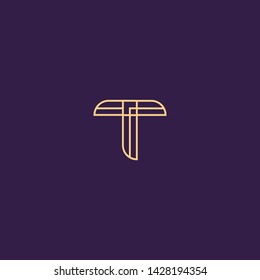 Creative Innovative Initial Letter logo IT TI TT T. Minimal luxury Monogram. Professional initial design. Premium Business typeface. Alphabet symbol and sign.