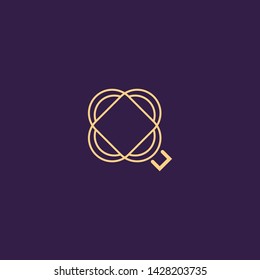 Creative Innovative Initial Letter logo LQ QL QQ Q. Minimal luxury Monogram. Professional initial design. Premium Business typeface. Alphabet symbol and sign.
