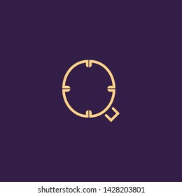 Creative Innovative Initial Letter logo LQ QL QQ Q. Minimal luxury Monogram. Professional initial design. Premium Business typeface. Alphabet symbol and sign.